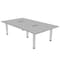 Skutchi Designs 47.25 in W, 84 in L, 29 in H, Engineered Wood Top, Grey H-REC-4884-PT-01-EL - alternate 1